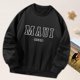thumbnail image 1 of Sudadera para mujer, Tops, trajes informales estampados negros, camisa, sudadera ligera de otoño con cuello redondo, jersey para desplazamientos , M M, 1 of 10