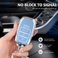 thumbnail image 3 of Key Fob Cover Compatible with Fit for Toyota Grand Highlander Camry Corolla Tundra Prius Venza Tacoma 4Runner RAV4 Land Cruiser Crown Sienna Keychain Case Holder Protector,A:blue, 3 of 6