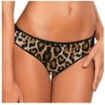 thumbnail image 4 of Panties for Women Tbopshirt Brief Underwear,Hipster Underwear,Women Leopard Lace Lingerie G-string Briefs Underwear Panties T string Thongs,Cheeky Panties,Gifts, 4 of 6