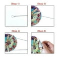 thumbnail image 4 of Clearance! Liulin Stained Glass Window Hanging, Suncatcher Panel with Metal Chain, Bird Suncatcher, Cardinal Suncatcher, Window Suncatcher Hanging Ornaments, Hand-Painted Glass Panel, 7.87 Inch, 4 of 8
