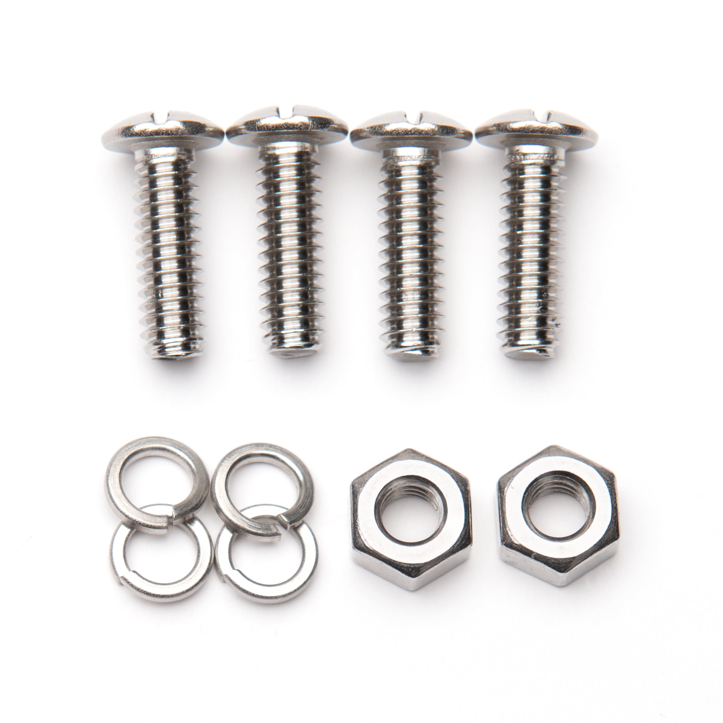 Auto Drive 12-Piece Stainless Steel Automotive License Plate Fasteners