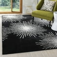 thumbnail image 3 of SAFAVIEH Soho Fiesta Geometric Area Rug, Black/White, 5' x 8', 3 of 9
