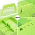 thumbnail image 4 of Plastic sewing box with removable tray - storage box with handle, small art box for handicrafts, cosmetic tools, 4 of 5