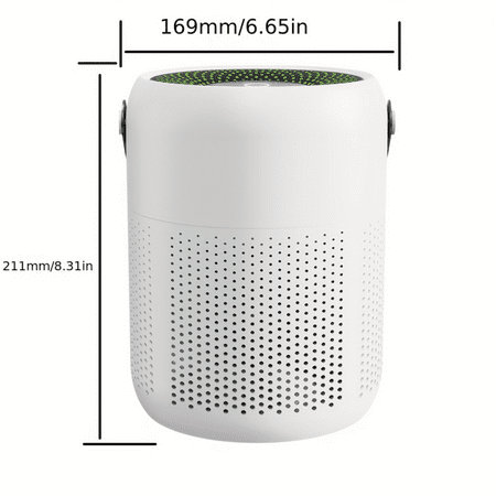 

HYCGKJ Efficient High 36V Desktop Air Purifier Pro with Automatic Air Quality Detection and Light Display - Pet Hair & Dust Eliminator for Office or Home Use - 1pc