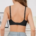 thumbnail image 4 of Wdgfv Wireless Push Up Bras for Women Full Coverage Seamless Bra No Underwire Supportive Everyday Comfortable T Shirt Bralette Black L, 4 of 6