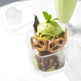 thumbnail image 4 of FELTECHELECTR 25 juegos de vasos transparentes para postres con tapas y cucharas, para aperitivos, pudines, mousse y pasteles, 150 ml, 4 of 6
