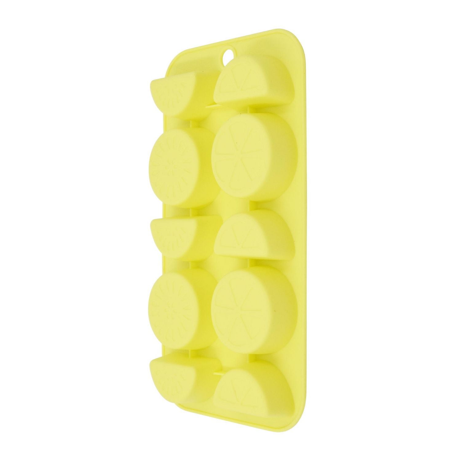 Mainstays 10-Cavity Citrus-Shaped Silicone Ice Cube Tray, 8 x 4 inches, 1 piece