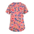 thumbnail image 5 of Ootengo Stitch Printed Scrub Tops Women, Movie Character Printed Scrub Tops Women, Little Monster Dog Stitch Womens Scrubs Blue Little Monster Womens Scrub Tops, Womens Tops for Summer(A-Style), 5 of 5