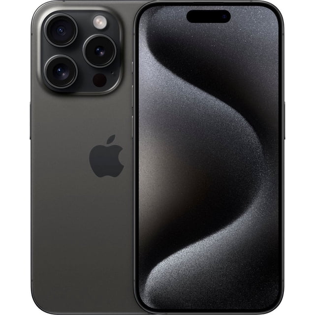 Apple iPhone 15 Pro - Completamente Desbloqueado - 256 GB Titanio Negro (Reacondicionado)