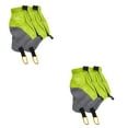 thumbnail image 4 of Polainas para piernas Advancent para correr a prueba de suciedad 20D recubiertas de silicona diseño de banda elástica ajustable Verde 2Conjunto, 4 of 6