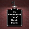 thumbnail image 2 of No Unauthorized Use of Boogie Boards BLACK Aluminium Composite Sign 8.5''x10'', 2 of 9