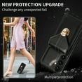 thumbnail image 3 of Crossbody Wallet Women Case for Samsung S24 Plus,[RFID Blocking] Credit Card Holder with Should Strap,Premium PU Leather Purse Metal Buckle Folio Flip Cover for Samsung Galaxy S24 Plus, Black, 3 of 8