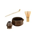 thumbnail image 2 of Juego de té matcha, cuenco de para matcha, juego de herramientas para hacer té hechas a mano para amantes del té, batidor y soporte para Marrón, 2 of 9