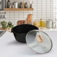 thumbnail image 6 of Nonstick Soup Pot with Lid Stock Pot Cooking Pot for All Stovetops Granite Coated Pot for Kitchen Cooking Large Capacity Pot （Black M）, 6 of 9