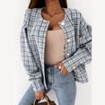thumbnail image 5 of IROINNID Womens Cardigans Long Sleeve Print Cardigan Autumn Coat Blouse Top,Light blue, 5 of 8