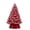 Red, variant on Mr. Christmas 14 in. Nostalgic Ceramic Tree - Blue with White Bulbs
