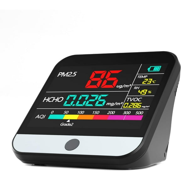 Air Quality Monitor 13-in-1, Air Monitor For Indoor, carbon dioxide temperature and humidity detector