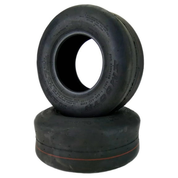 (2) 13x5.00-6 Smooth 4 Ply Tires Compatible With Many Popular Zero Turn Mowers