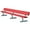 Aluminum, variant on Sport Supply Group 7.5' Portable Bench with Back Size: 7.5 Foot Green