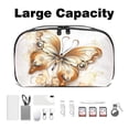 thumbnail image 3 of Butterfly USB Cable Organizer Charger Pouch Hard Drive Cases Oxford Cloth Digital Storage Bag 5.9x9.44x3.14 in Waterproof Electronics Accessories Case, 3 of 6