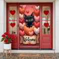 thumbnail image 5 of Red Heart Valentine's Day Banner Romantic Heart Backdrop Pink Background Gold Leaves Love Display for Valentine's Day Party Romantic Date Photo Shoot, 5 of 9