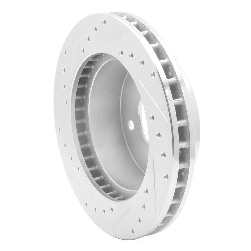 Dynamic Friction Company 631-48019R DFC Brake Rotor - Drilled And Slotted - Silver