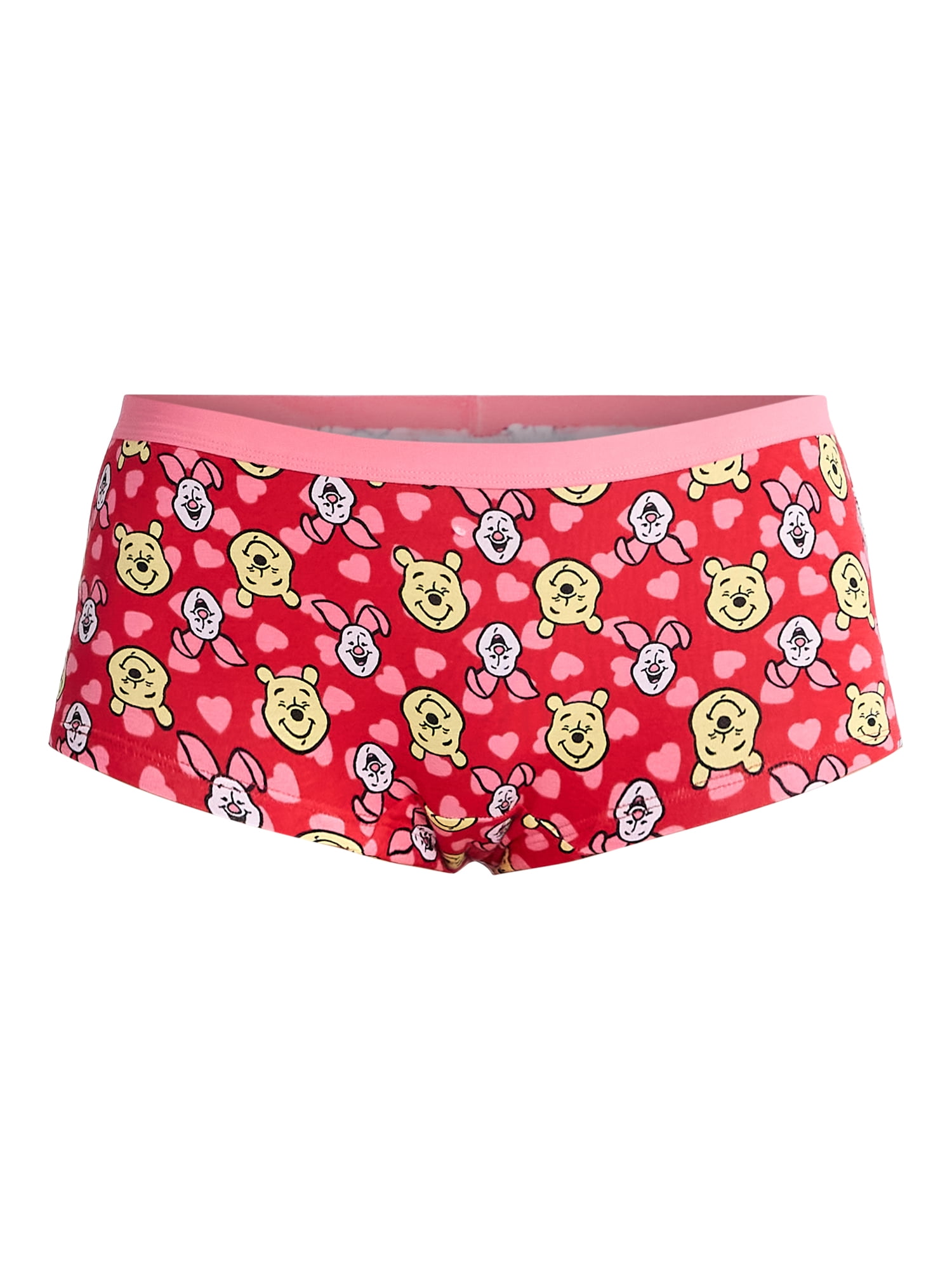 Disney Winnie the Pooh Women's Boyshort Panties, 3-Pack, Sizes S-XXL
