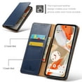 thumbnail image 3 of for iPhone 16e Wallet Case with [RFID Blocking] Luxury PU Leather+Soft Inner Case Flip Folio Strong Magnetic Closure Protective Cover Credit Card Holder Kickstand Phone Case,Blue, 3 of 5