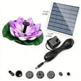 thumbnail image 2 of Lisbinx Solar Floating Outdoor Water Feature Garden Pond Water Feature Leaf Flower Combination Holiday Deals, 2 of 2