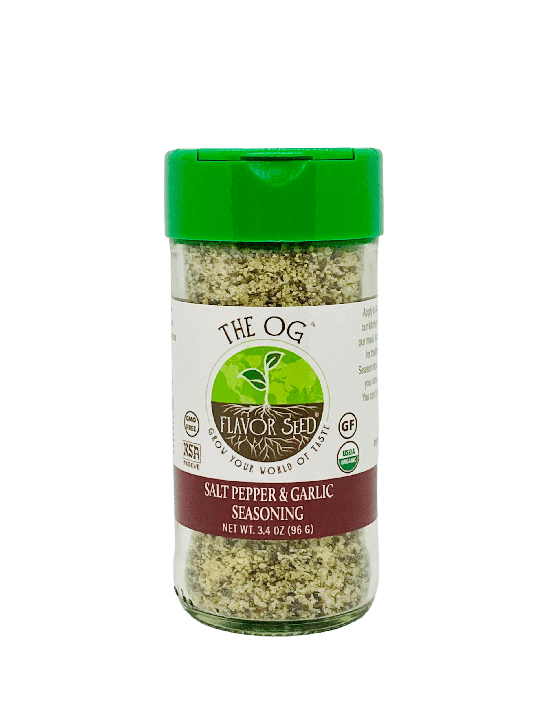 FLAVOR SEED The OG Organic Salt Pepper Garlic Seasoning