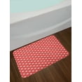 thumbnail image 2 of Birds Bath Mat, Doodle Cages Flower Warm Toned Illustration Avian Animals and Flora Theme, Plush Bathroom Decor Mat with Non Slip Backing, 29.5" X 17.5", Dark Coral and Ivory, by Ambesonne, 2 of 2