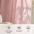 thumbnail image 6 of Pink Ombre Wood Sheer Curtains 72 Inch Length, Light Filtering Voile Curtain Panel, Farmhouse Vintage Gradient Wooden Rod Pocket Drapes Window Treatments for Living Room Bedroom 52"x72", 6 of 9
