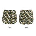 thumbnail image 5 of Picia Bear Sunflower Pattern Women's 2 in 1 Athletic Running Shorts High Waisted Workout Casual Gym Sweat Shorts with Comfy Liner Zipper Pockets-X-Large, 5 of 9