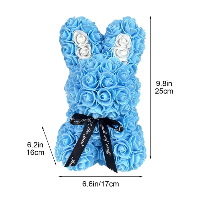 Valentine's Day Simulation Rose Bunny Cuddle Bunny Birthday Gift Foam Bunny