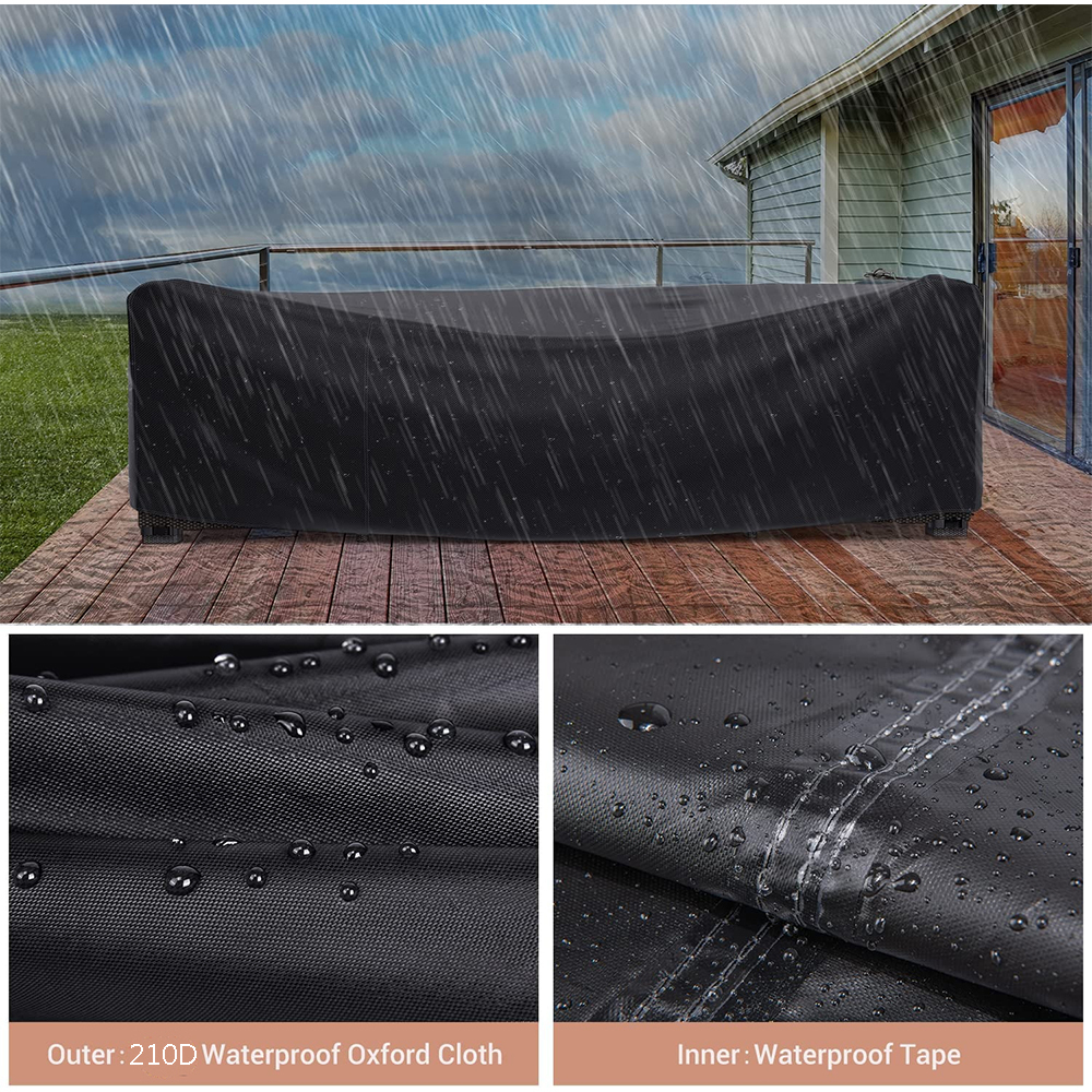 Outdoor Furniture Covers, Fangsheng Waterproof Patio Table and Chair Covers, 71” L x 47” W x 29” H