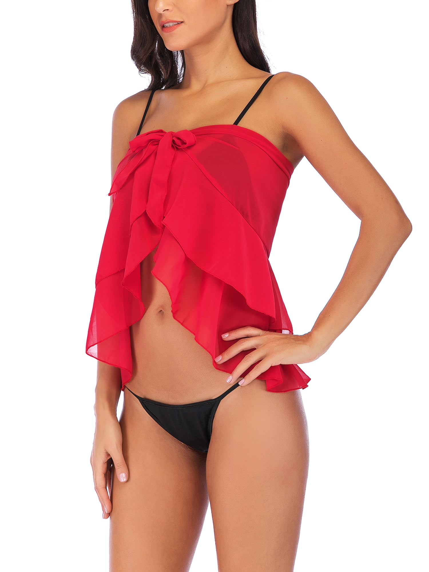 red cover up swimwear
