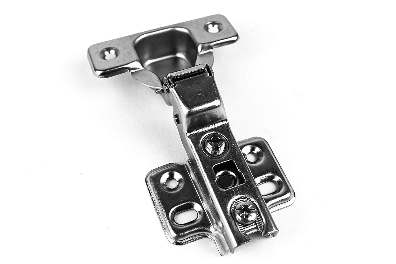 Berta 105 Degree Half Overlay Frameless Door Hinges with Screws
