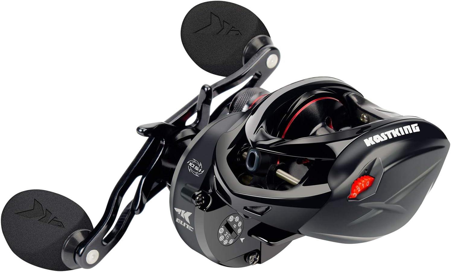 KastKing Baitcasting Fishing Reel, 10.5:1 Gear Ratio/Deadbolt 10+1 , Skipping Version-Speed Demon Elite