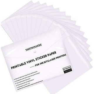Premium Printable Vinyl Sticker Paper for Inkjet Printer and Laser