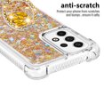 thumbnail image 3 of Funda para Samsung Galaxy A53 5G con Brillo Líquido Flotante, Purpurina, Parachoques y Anillo Giratorio Soporte, 3 of 5