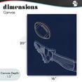 thumbnail image 4 of Stupell Industries Modern Football Lines Contour Canvas Art, 16 x 20, by Marcus Prime, 4 of 8