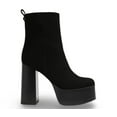 thumbnail image 2 of Sam Edelman Women's Rayza Platform Boot Black Suede 9.5M, 2 of 5
