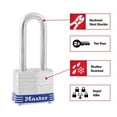 thumbnail image 2 of Master Lock 1-9/16" W Steel Pin Tumbler Padlock 4 pk Keyed Alike, 2 of 2