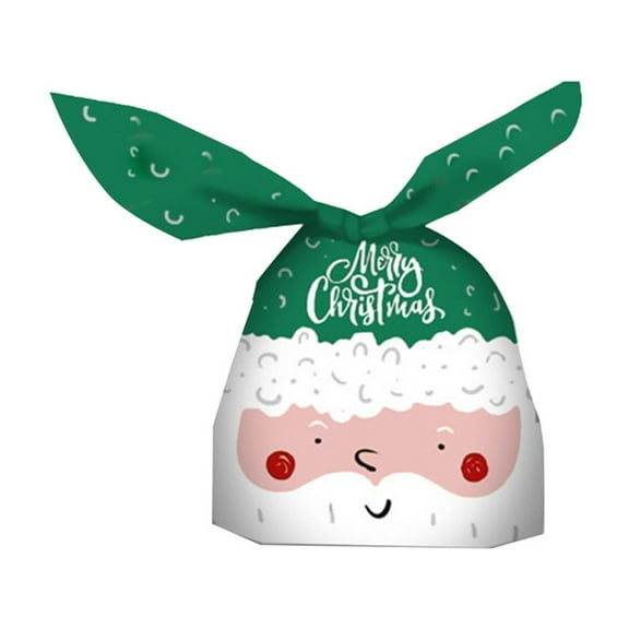 Cheapark 50 Pcs Christmas Ears Candy Bags - Souvenir Gift Bags for Baking, Candy & Snacks, Festive Party Supplies, Adorable Holiday Packaging Decor