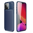 thumbnail image 1 of ELEHOLD Carbon Fiber Texture Case for iPhone 14 Pro Max 6.7 inch,Ultra Slim Shock-Absorption Flexible TPU Rubber Protective case with Anti-Scratch Durable Anti-Fingerprint, Blue, 1 of 8