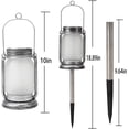 thumbnail image 3 of FloreceBien - Farol solar con llamas parpadeantes, luces solares para exteriores, impermeables, para colgar en el jardín, patio y camino, 1 paquete, 3 of 6