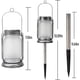 thumbnail image 3 of FloreceBien - Farol solar con llamas parpadeantes, luces solares para exteriores, impermeables, para colgar en el jardín, patio y camino, 1 paquete, 3 of 6