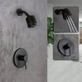 thumbnail image 2 of Black Shower Faucet, Matte Black Shower Fixtures Shower Mixer, Rough-in Valve Included,Chrome, 2 of 7