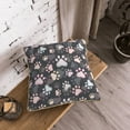 thumbnail image 5 of KLL Colorful Paws Of Dog Decorative Throw Pillow Covers Velvet Soft for Couch Sofa Bedroom Living Room Outdoor (No pillow core)- 18"x18", 5 of 5