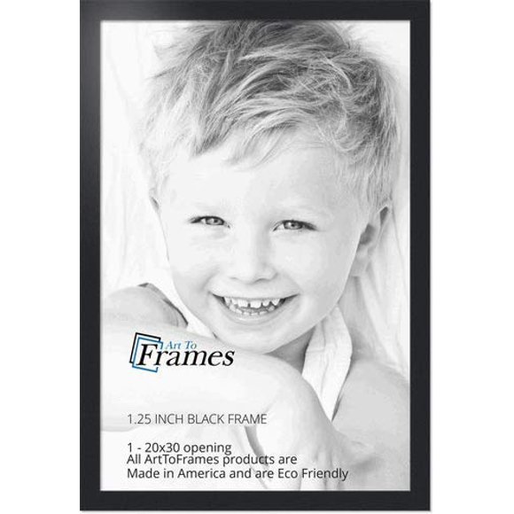 ArtToFrames 20x30 inch Black Picture Frame, WOMFRBW72079-20x30